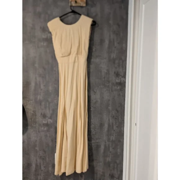 Women's ASOS DESIGN Beige Maxi Dress Size 6 - Picture 1 of 6